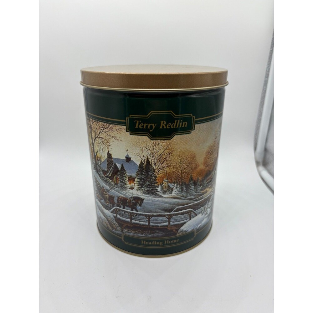 Terry Redlin Tin with Lid Heading Home Picture Collector Tin 7"